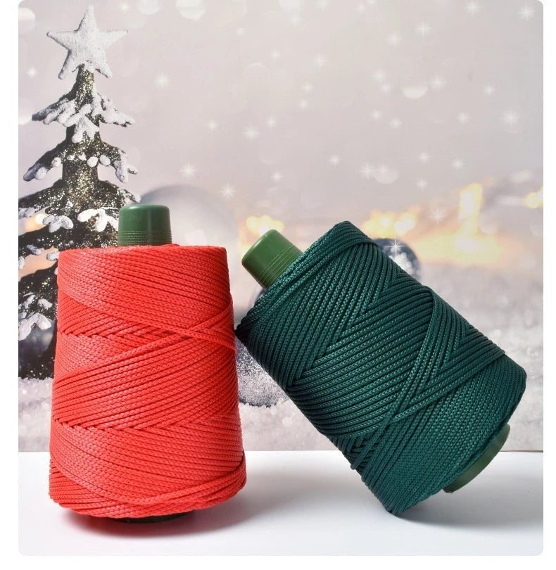 DIY Hand-Woven  Craft Rope Hollow Wool Crocheting Cushion
