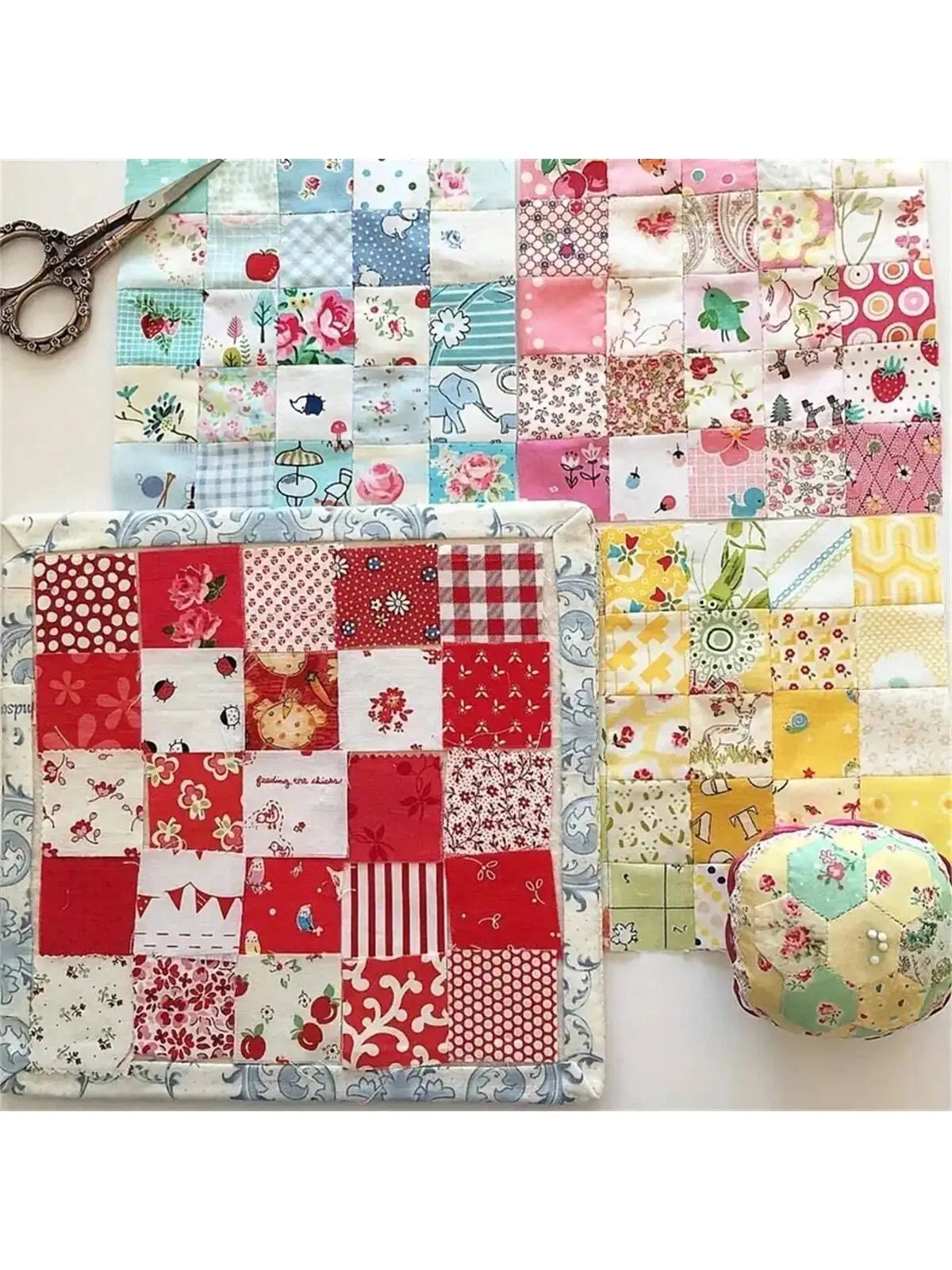 300PCS10*10cm Squares Cotton Craft Fabric Cloths for DIY