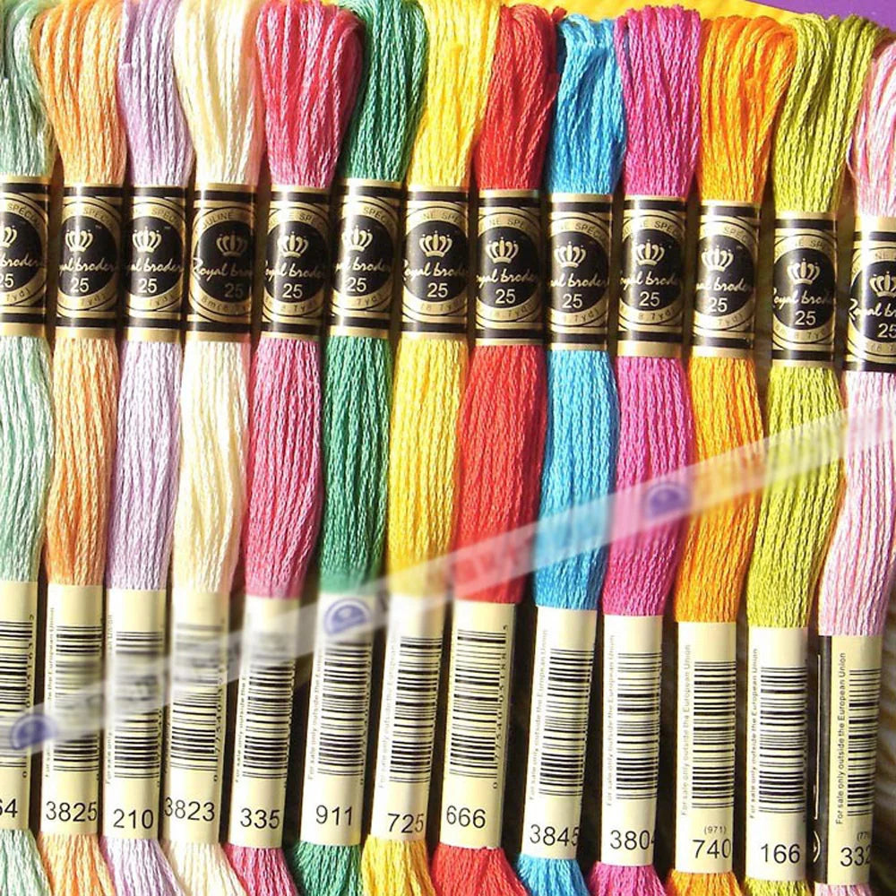 High Quality Cross stitch Floss Embroidery thread ,447 color