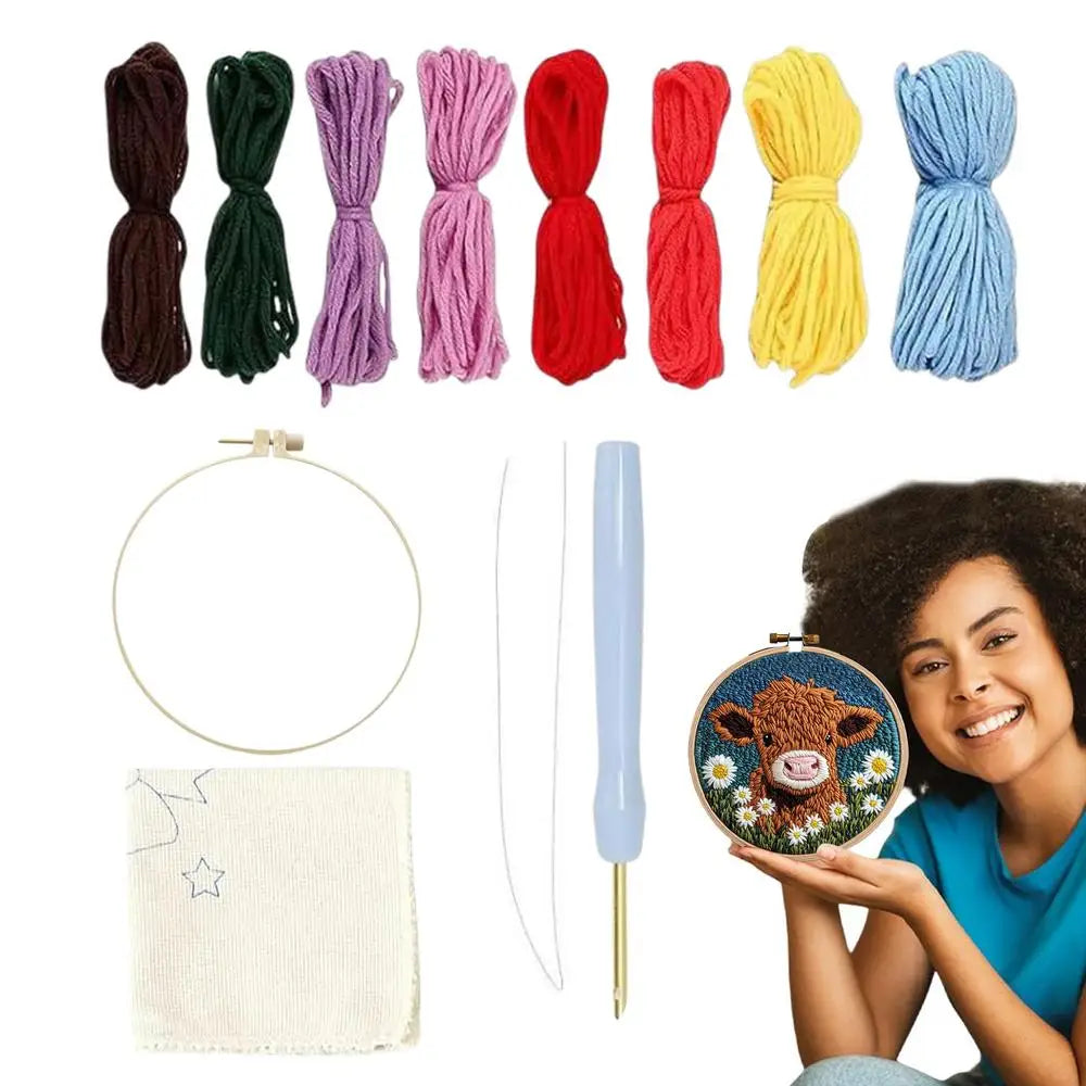 Punch Needle Embroidery Starters Kit Punch Needle Kit