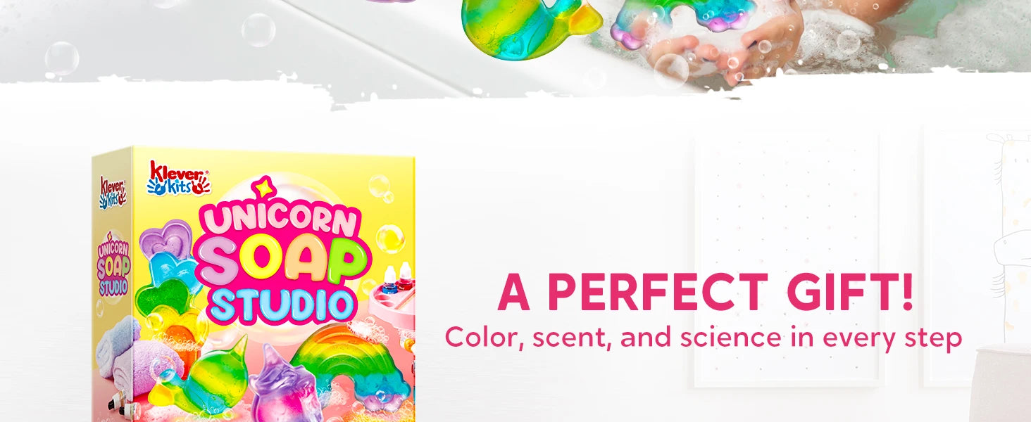 Unicorn Soap Making Kit Girl Crafts DIY Project for Kids Birthday Chirstmas Gift