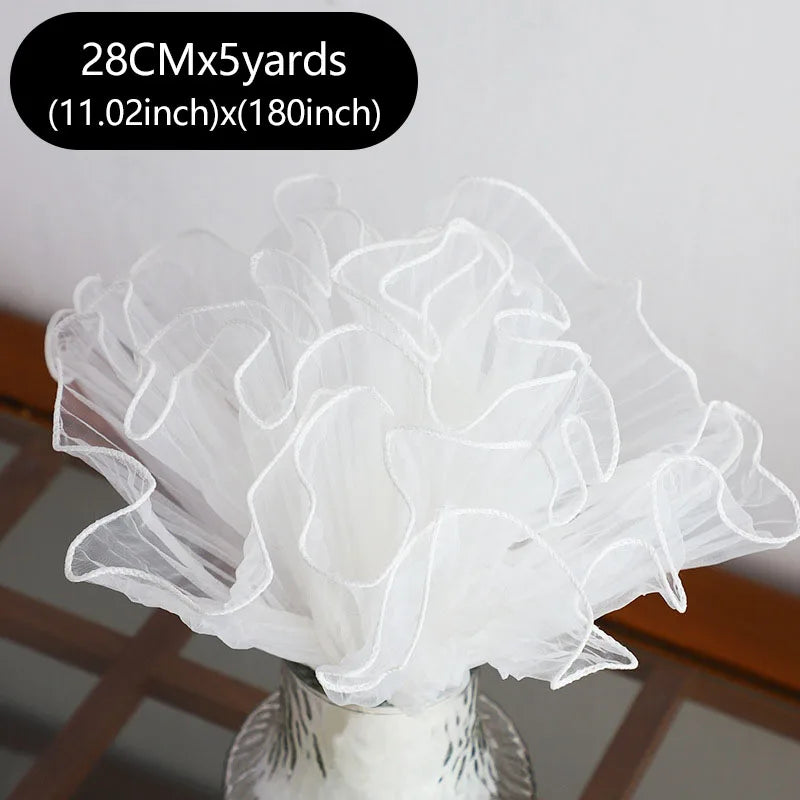 5Yards Bouquet Wrapping , Florist Packaging Lace Mesh