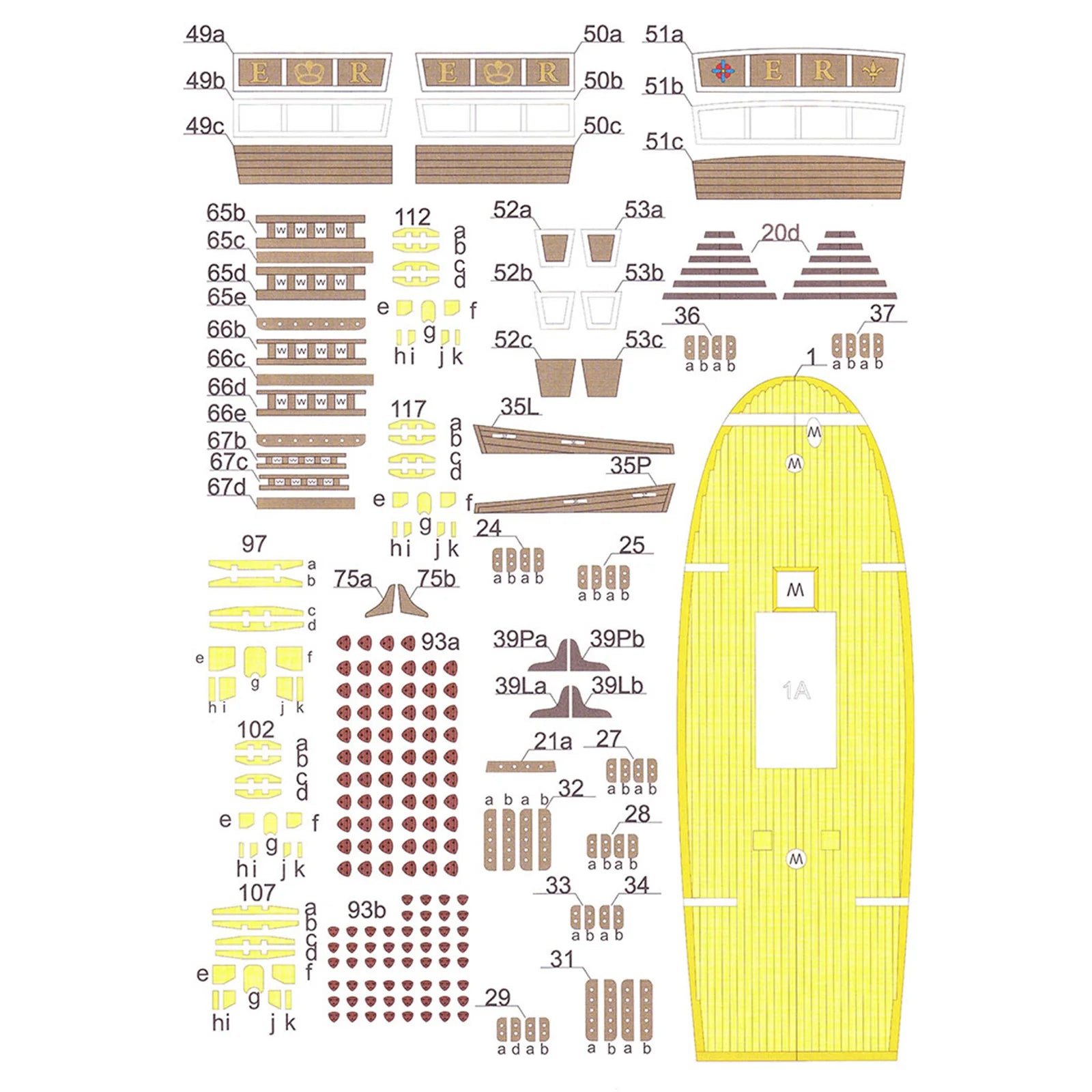 Paper boat model DIY battleship paper model sailboat model Unassembled Kit
