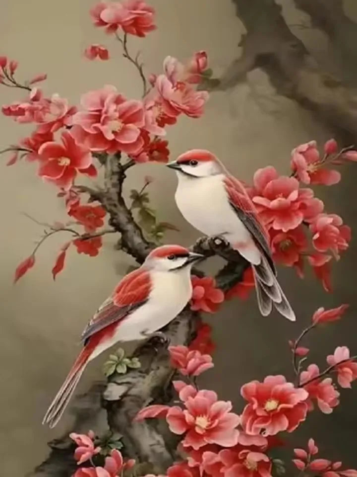 5D Diamond Painting Set Hummingbird Flower Bird Art Embroidery Home Wall Decoration Gifts.