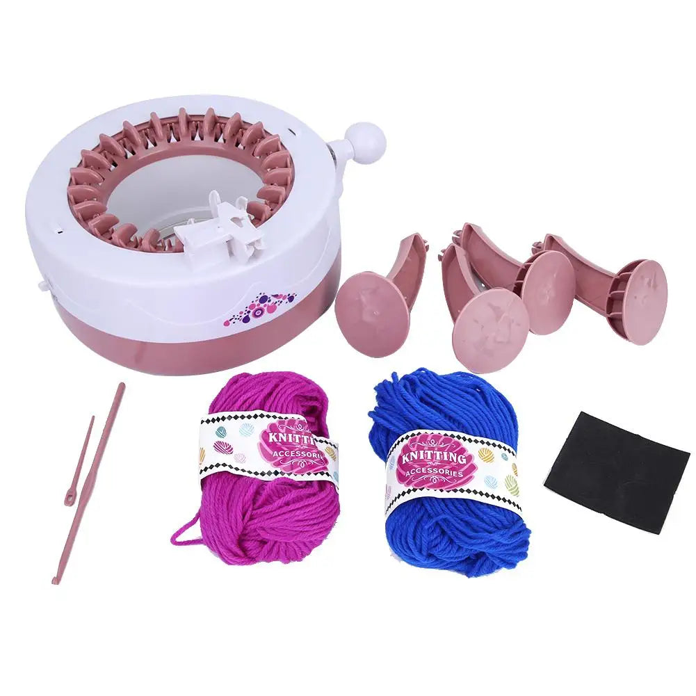 DIY Plastic Hand Knitting Sewing Machine  Weaving Toy