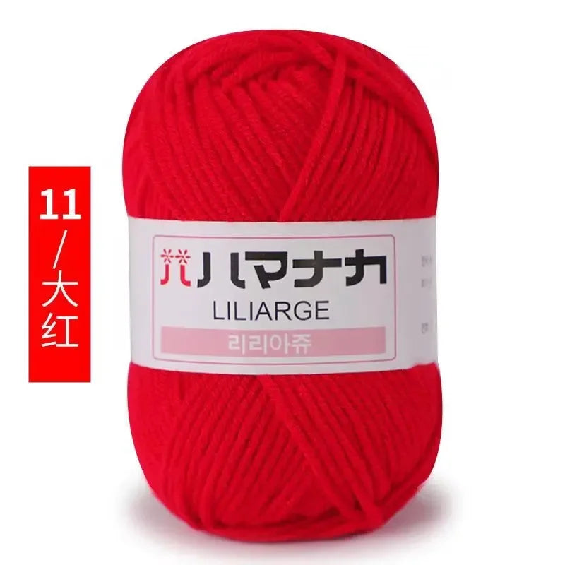 Milk Sweet Soft Cotton Baby Knitting Wool Yarn Thick Yarn