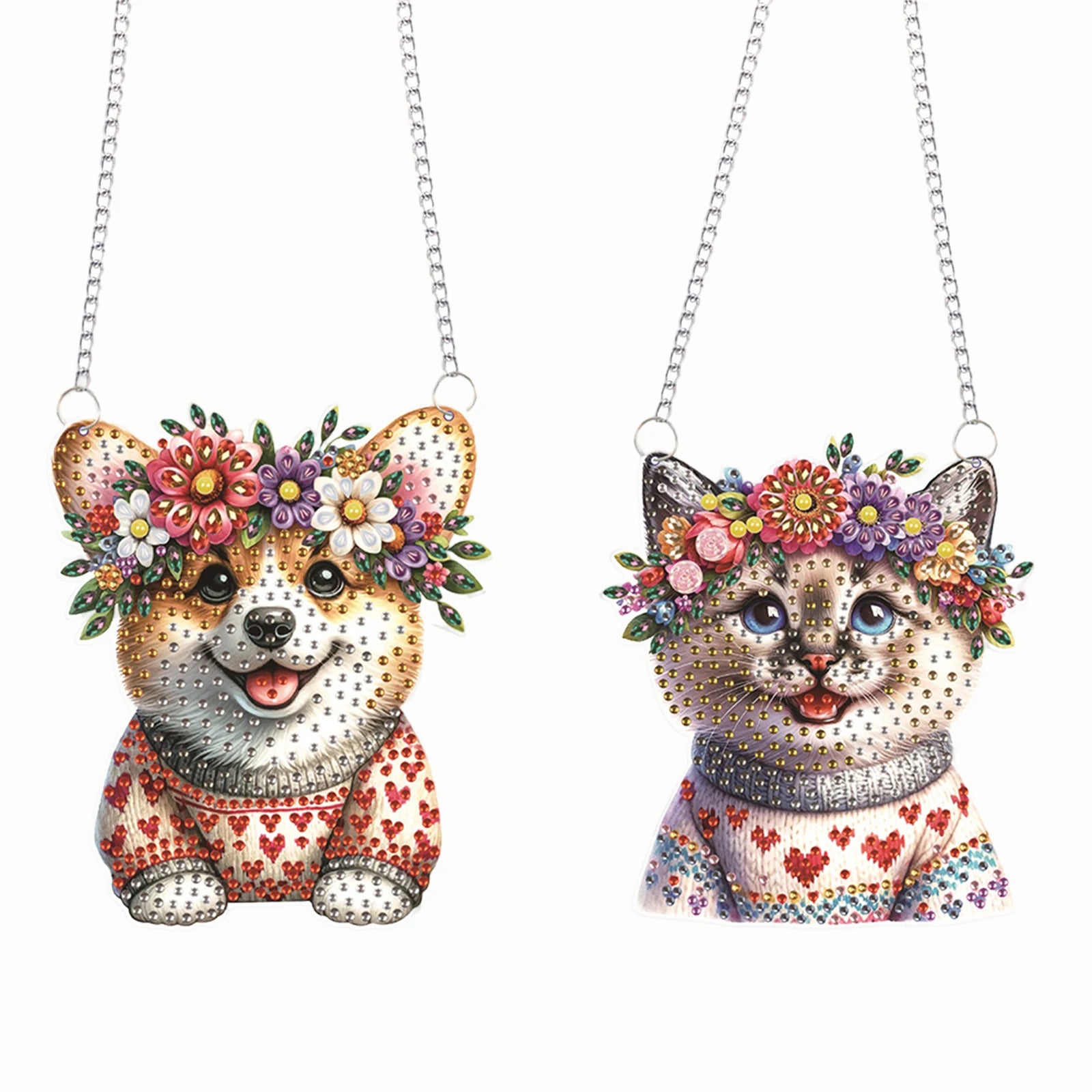 2Pccs Colorful Animal Diamond Painting Kit