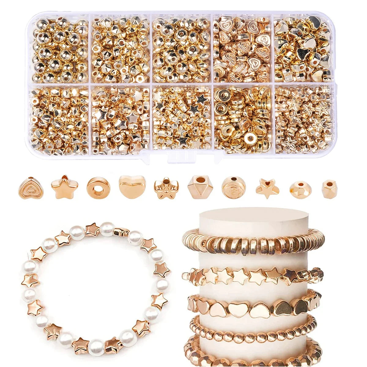 300/500pcs/800 CCB ABS Beads for Jewelry Making kit
