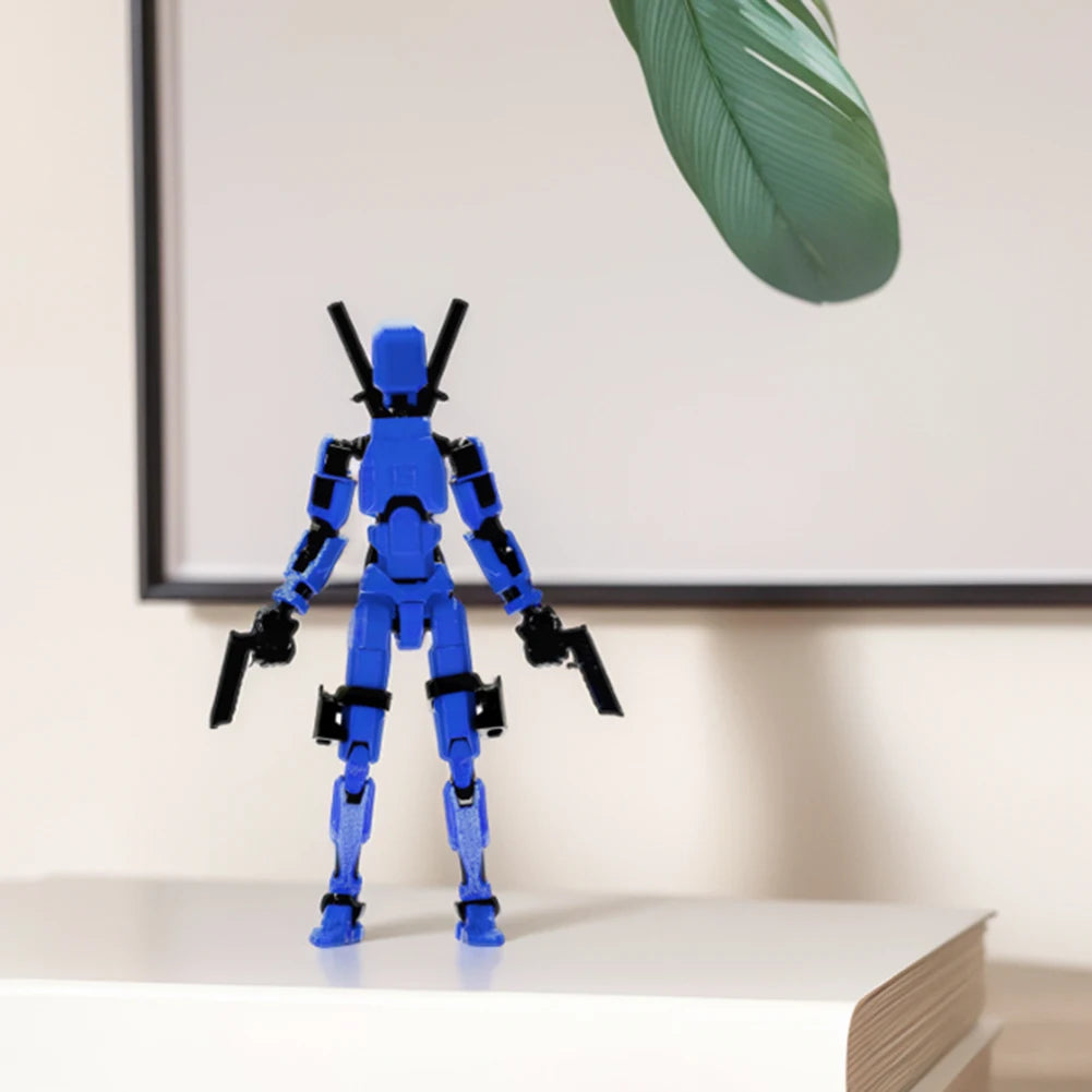 3D Printed Action Figure Multi-Jointed Action Figures Assembly