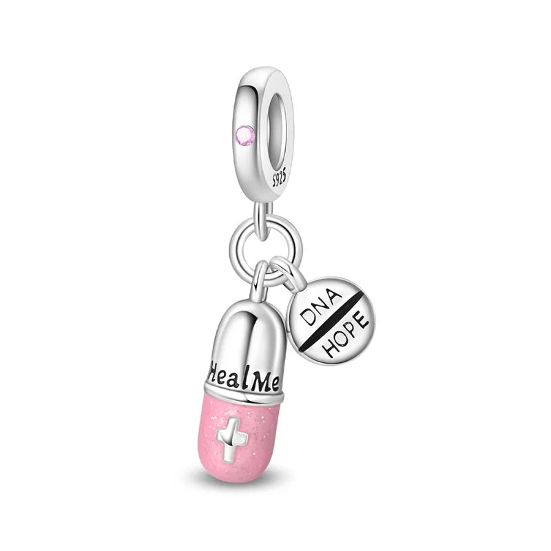 Original 925 Sterling Silver Charm Beads Medical Series
