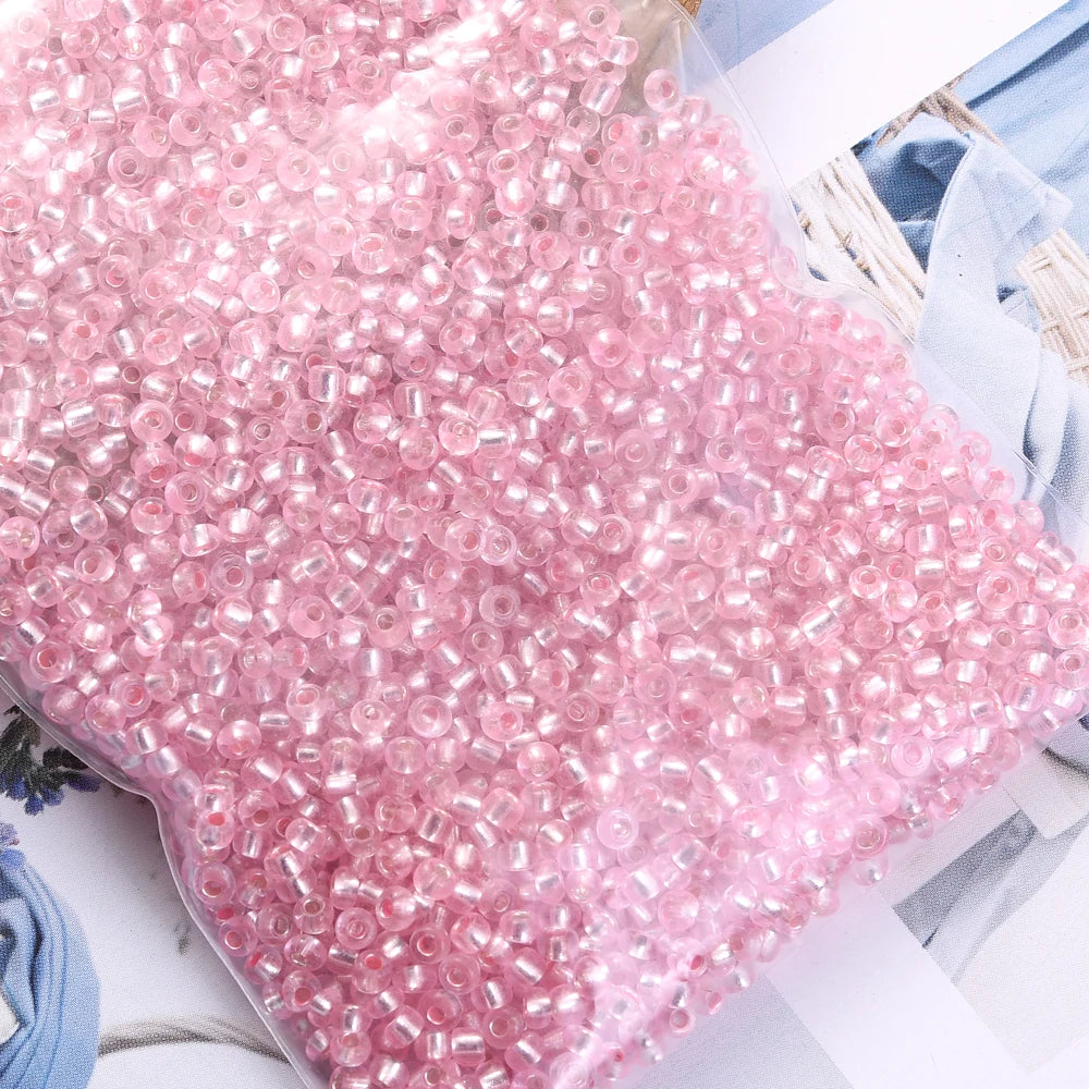 1000/500/200Pcs Glass Transparent Seed Bead Spacing Beads