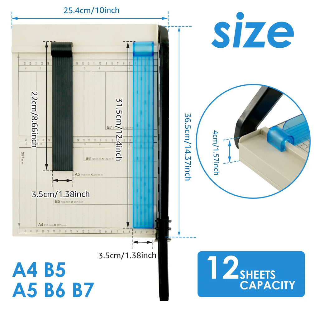Multi-function Paper cutter, Trimming Knife Manual Office Supplies