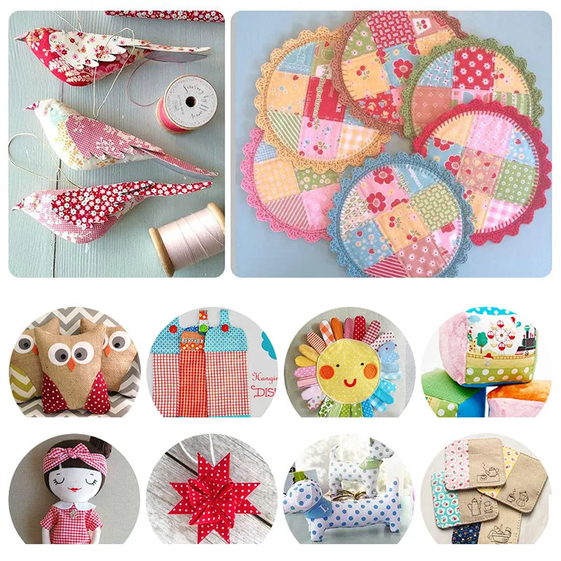 Craft Lovers' Choice Set of 100 PreCut Floral Patterned Cotton Fabrics