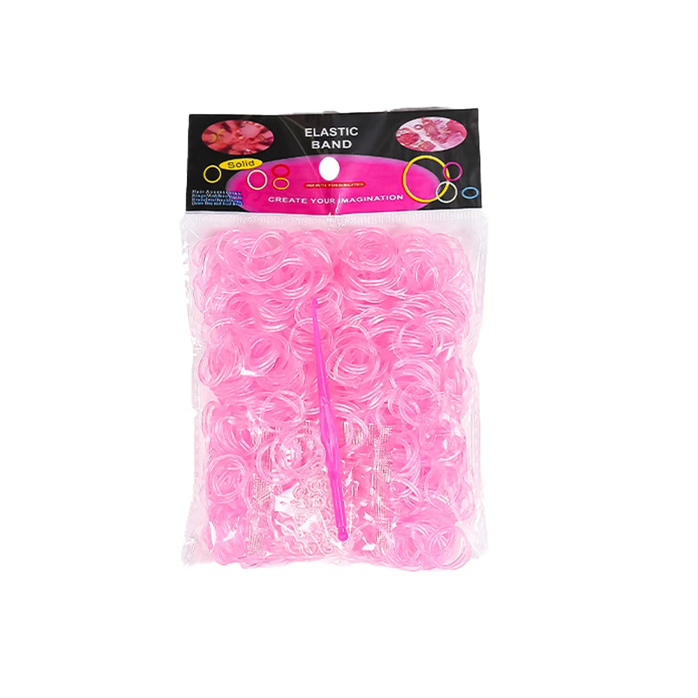 600pcs Loom Rubber Bands Kit Bracelet Making Kit for Kids Elastic Weaving