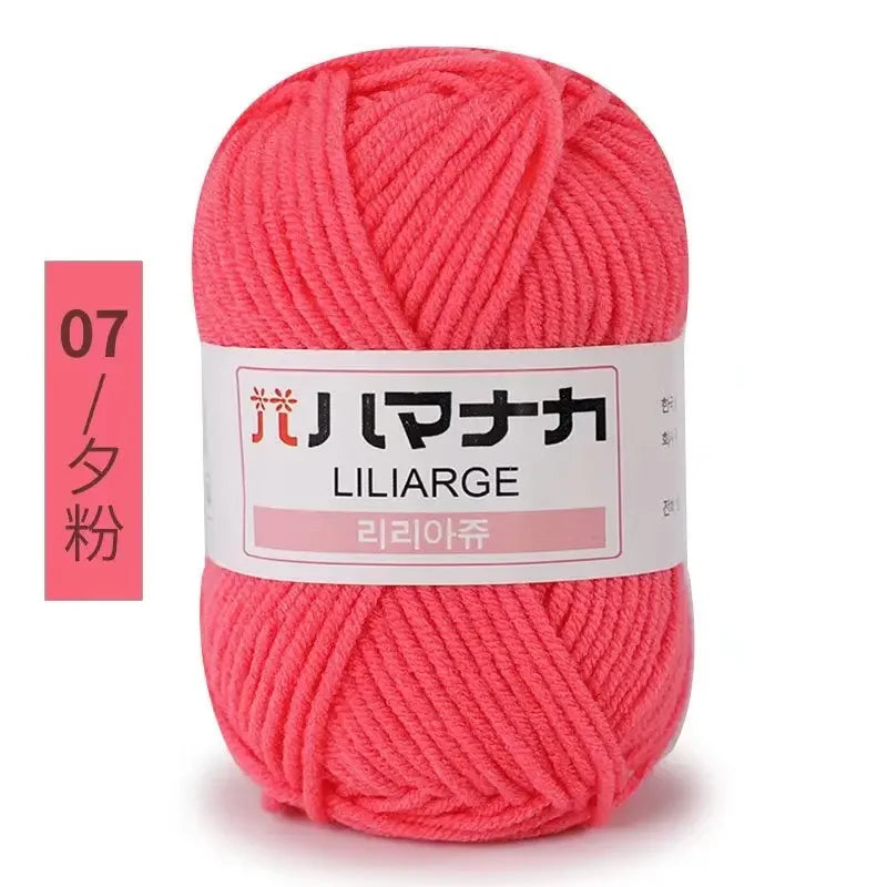 Milk Sweet Soft Cotton Baby Knitting Wool Yarn Thick Yarn