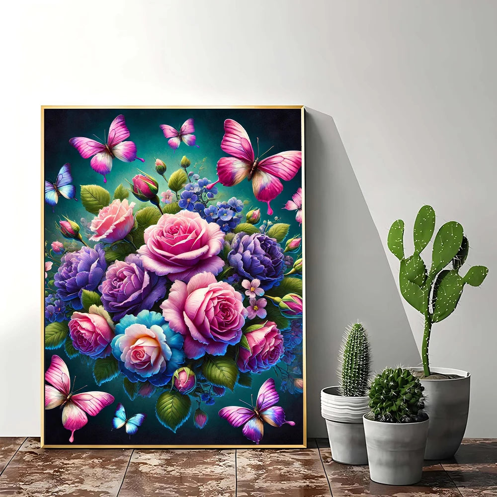 5D DIY Animal Butterfly  Painting Home Decor Flower