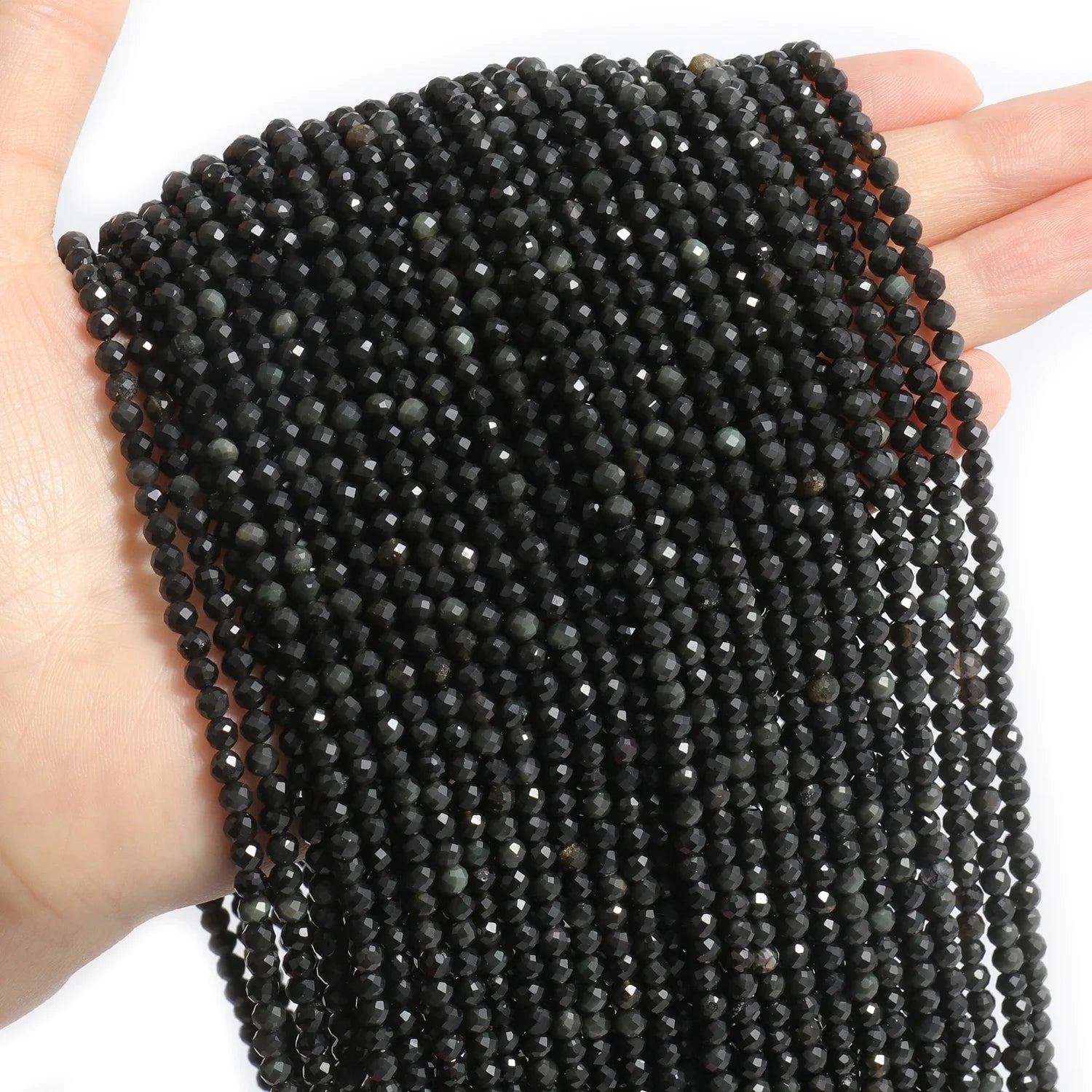 Faceted Natural Stone Beads Faceted Amazonite Aquamarine Opal Labradorite Loose Spacer Bead