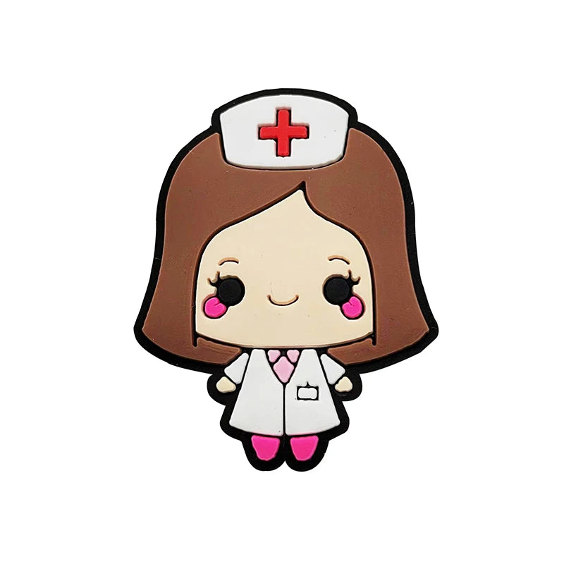 Nurse healthcare Shoe Charms Pin for Crocs Accessories Charms Clog
