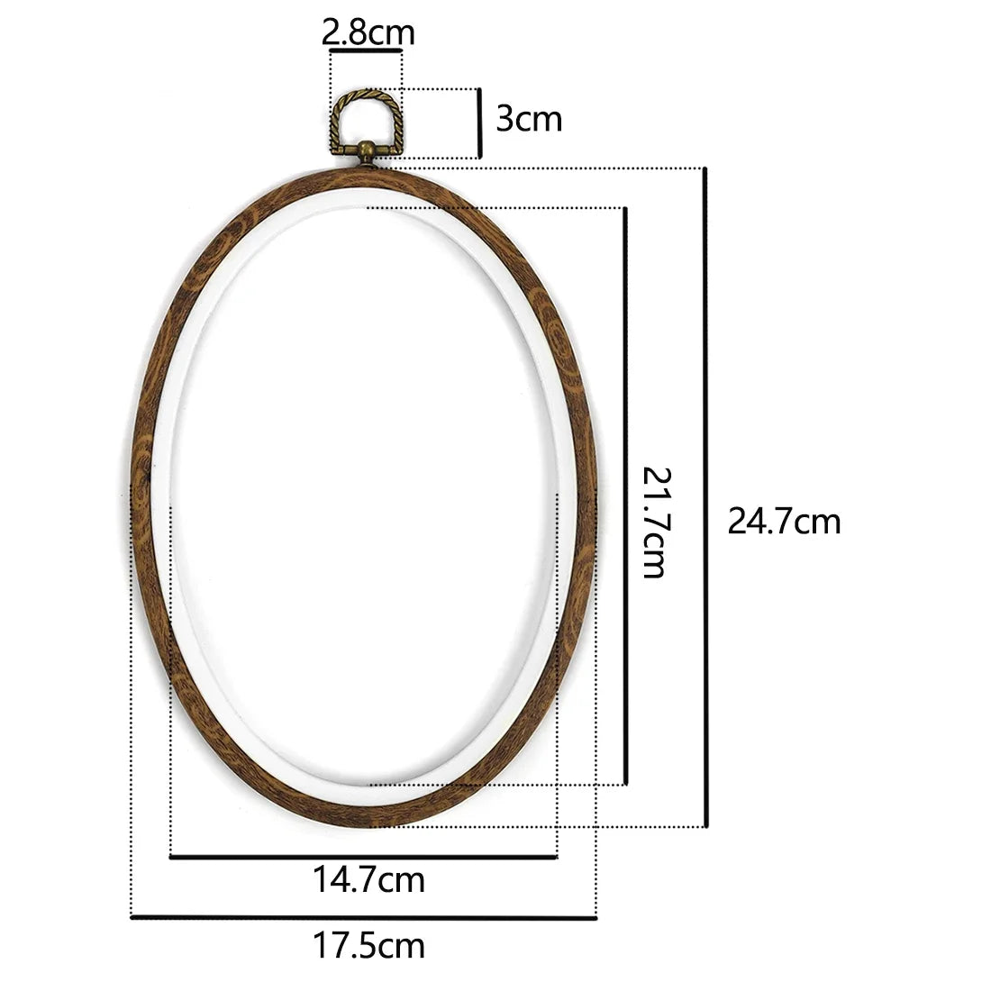 Round Wooden  Embroidery Hoop Rings For DIY Cross Stitch