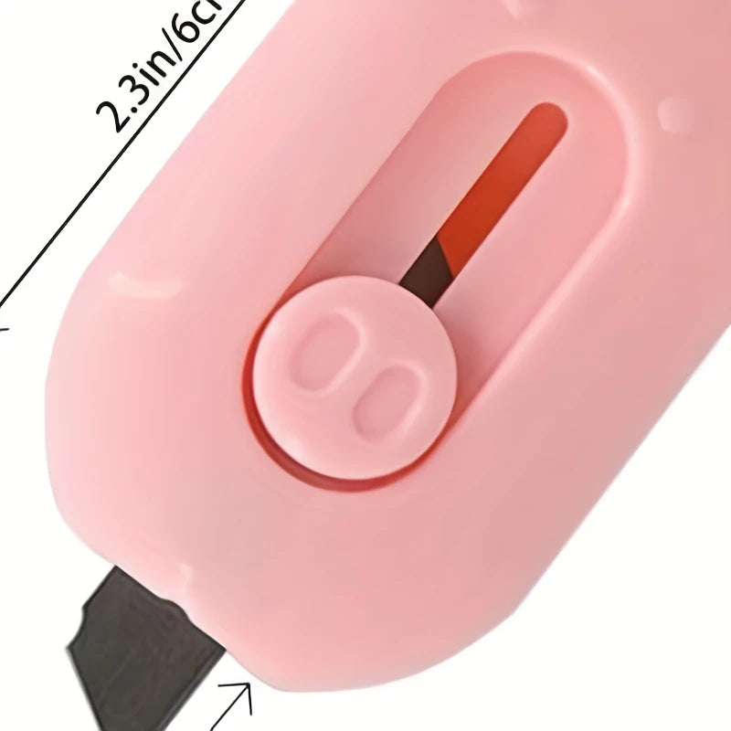 4pcs mini unboxing knives with retractable letter openers