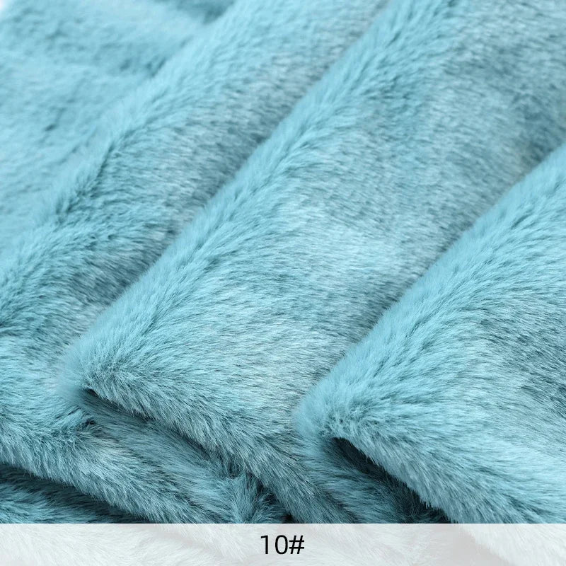 Rabbit Fur Fabric Soft Short Plush.