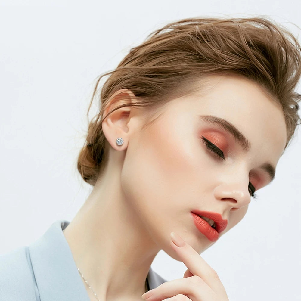 50pcs/Bag 925 Silver Stainless Steel Earring Studs Blank Post Base Pins With Earring Plug