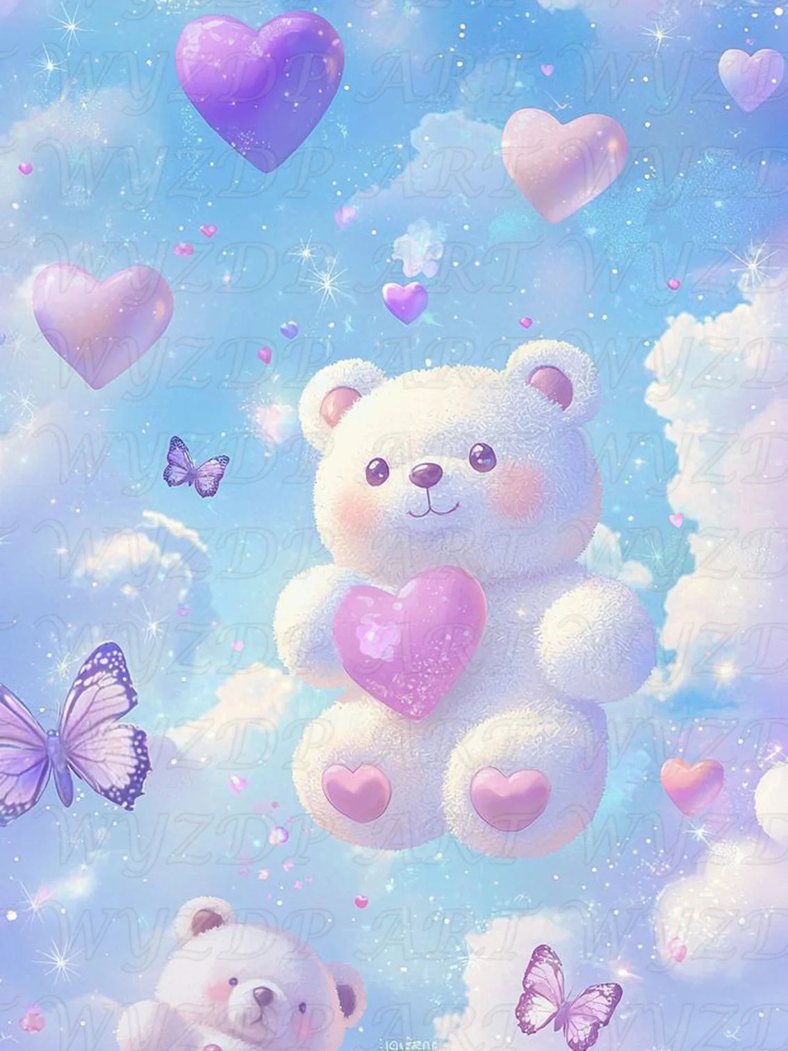 Fairy Dust Diamond Painting Cartoon Doll Embroidery Landscape Decor.