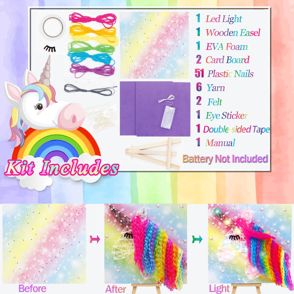 3D String Light Art Latern and Crafts Light Nail Kit Light DIY Crafting Decorations
