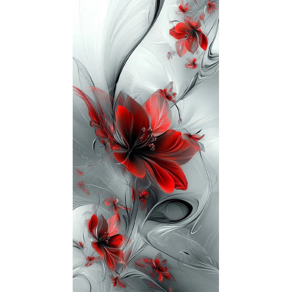 Big Diamond Painting DIY Giant Dreamy Colorful Flower Diamond Art 5D Square Round Rhinestone.