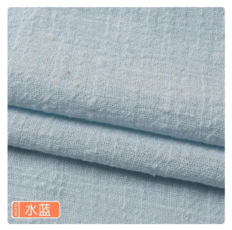 Soft Thin Linen Cotton Fabric Solid Color Organic Material Pure Natural Flax For Sewing