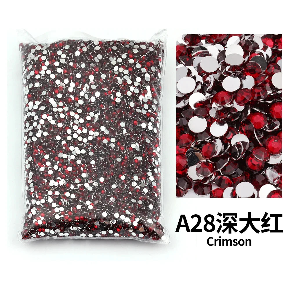 Big Package 2-6mm Resin Non Rhinestones Bulk Wholesale, Plastic Crystals Nail DIY