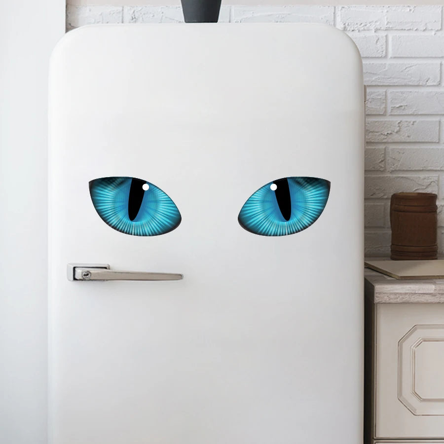 Luminous Blue Eye Wall Decals - Glow In Dark  stickers  For Home Office Kitchenor kids Decor