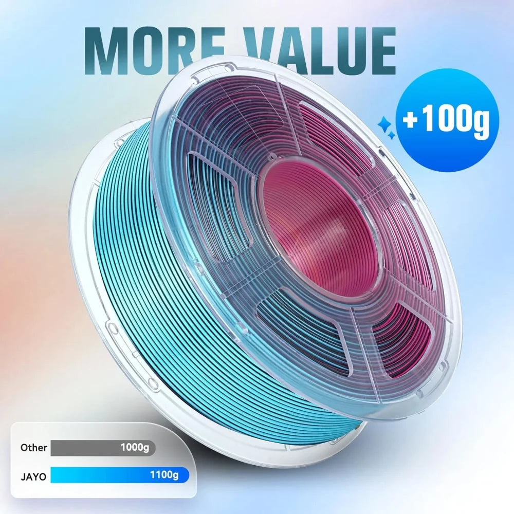 3D Printer Filament PLA+ SILK Four Colors 1.75mm Tolerances +/-0.02mm No bubbles FDM 3D Printer Materials DIY Gift