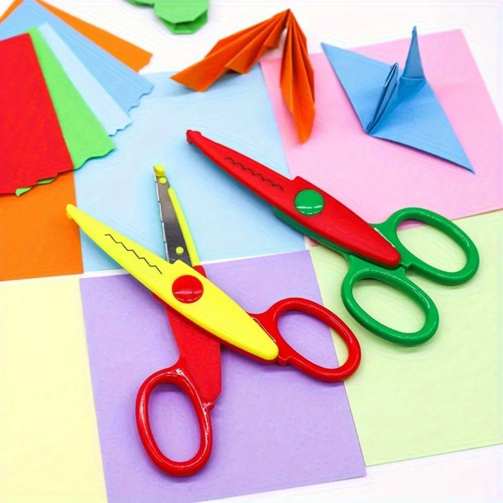 6 Pattern Scissors Set,  Safe Craft Scissors for Scrapbooking, Photos & DIY Projects