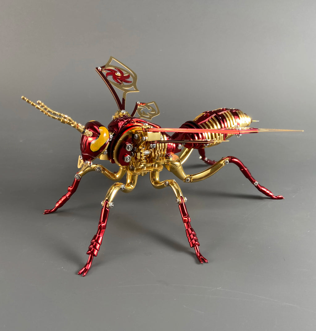 Large Wasp 3D Puzzle Metal Assembly Model Mechanical lnsect Toy for Boy Kids