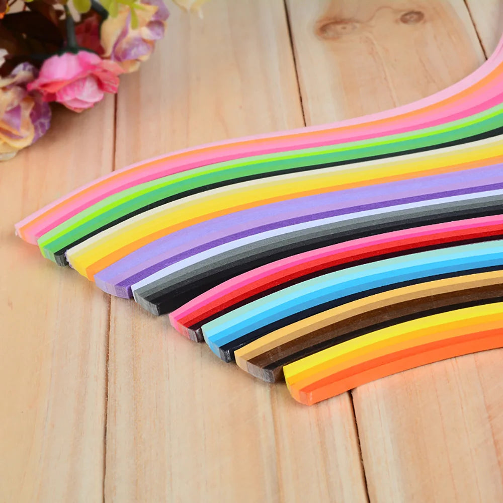 900 Strips Quilling Paper Set 39cm Mixed Color  Origami Quilling Tools