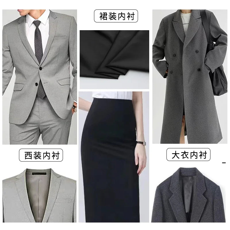 High Density Soft Breathable Lining Fabric For Dress Lining Coat And Suit Lining