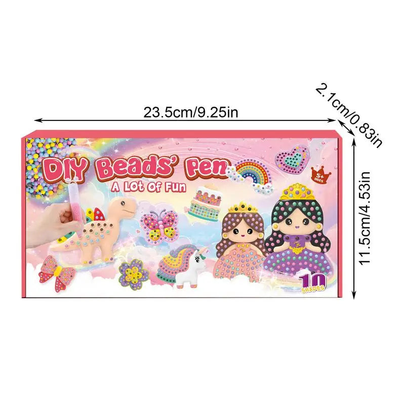 Bead Painting Kit for Kid Art Crafts & Cartoon Kit for Children