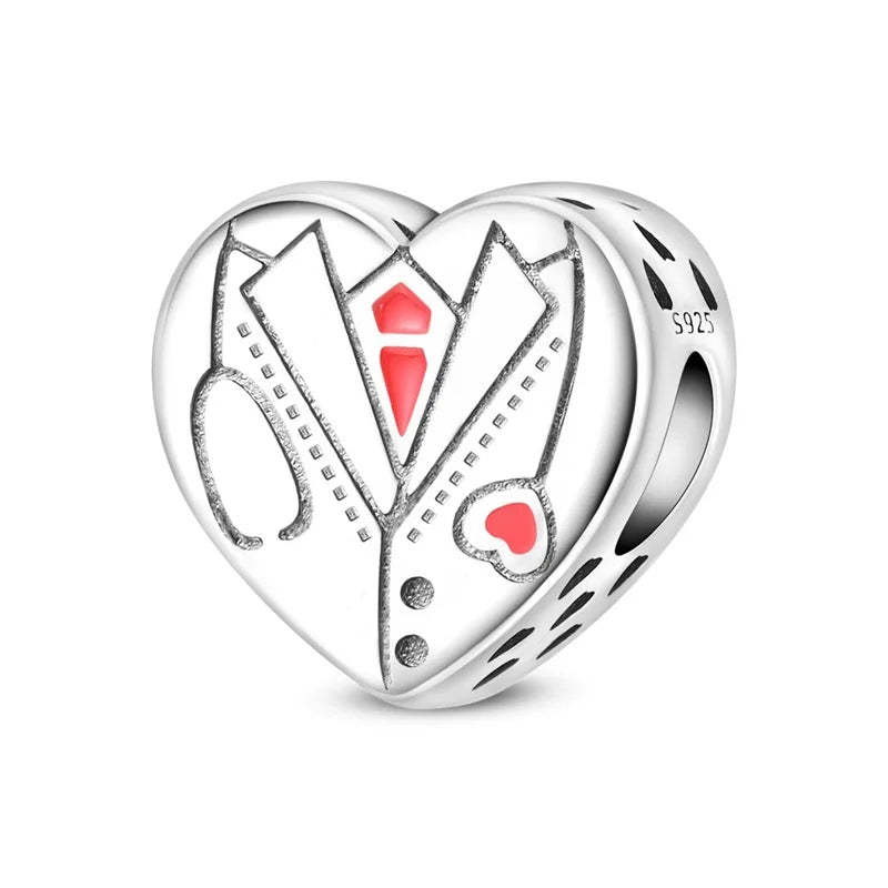 Original 925 Sterling Silver Charm Beads Medical Series