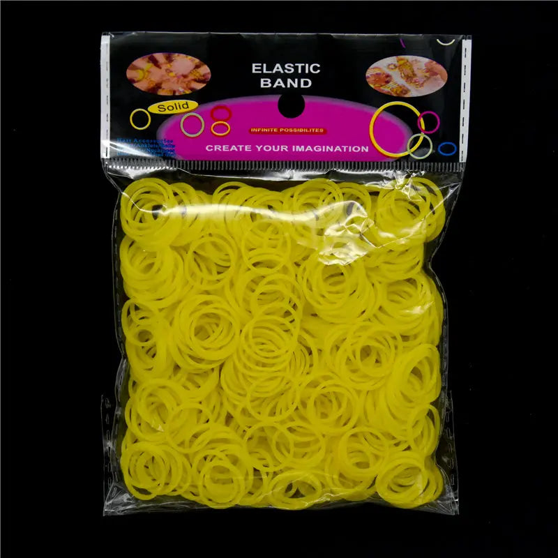 New Loom Rubber Bands Bracelet for Kids or Hair Rainbow Rubber Loom Bands