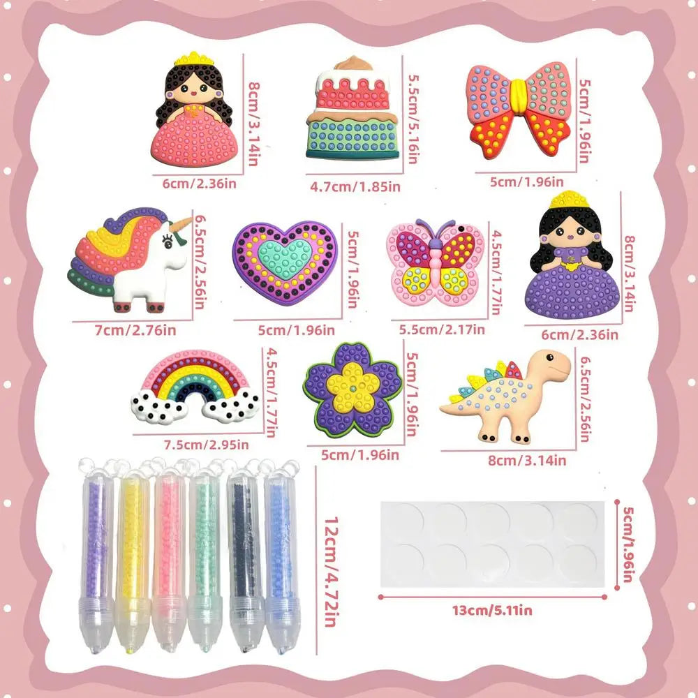Bead Painting Kit for Kid Art Crafts & Cartoon Kit for Children