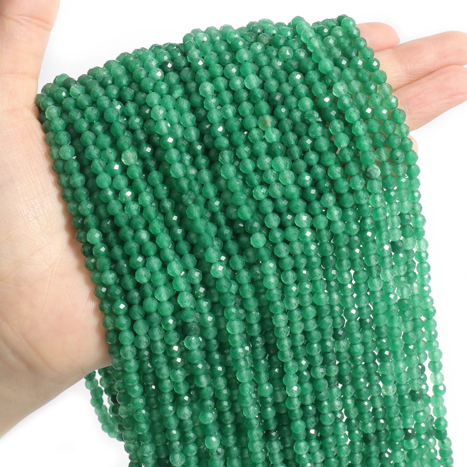 Faceted Natural Stone Beads Faceted Amazonite Aquamarine Opal Labradorite Loose Spacer Bead