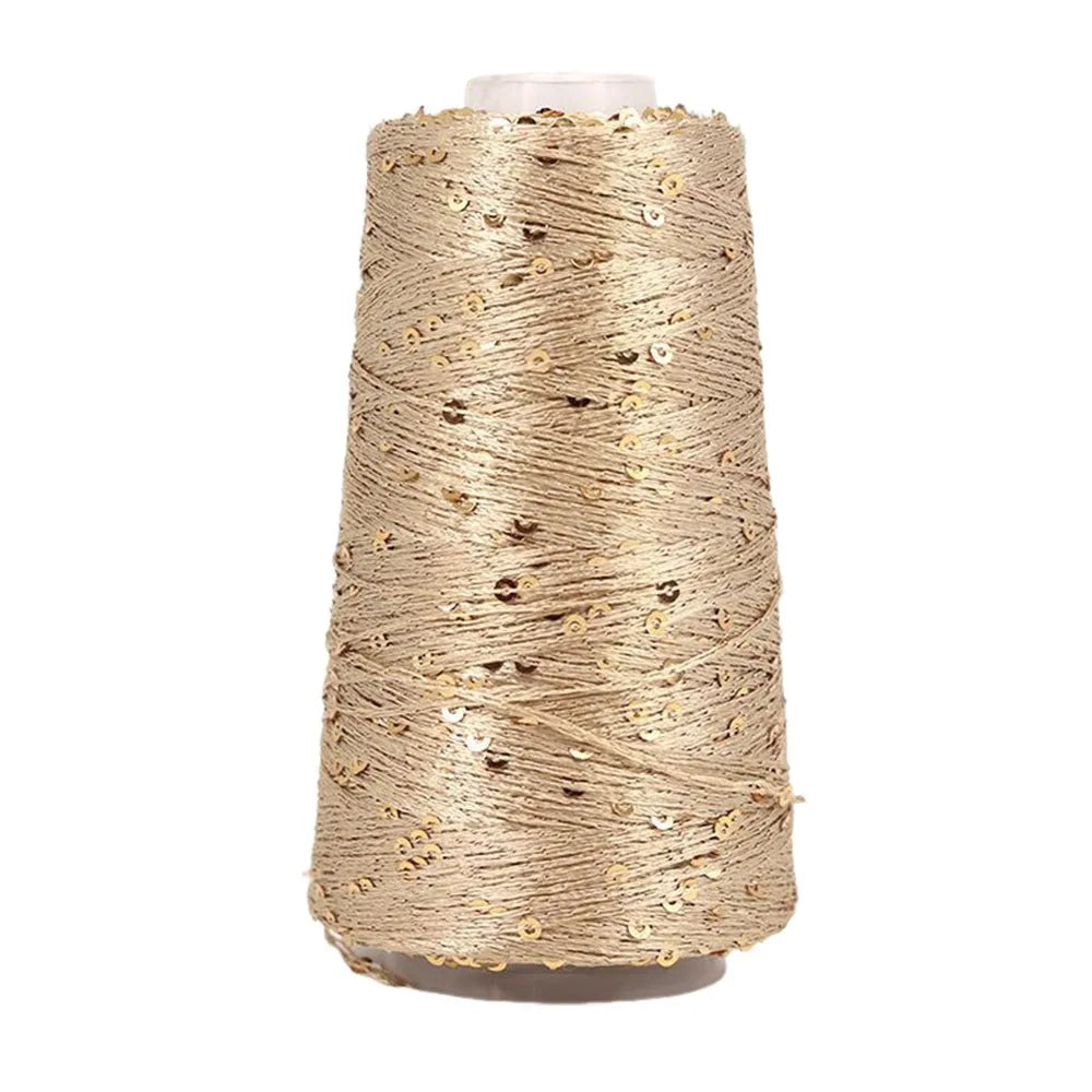 100g/Roll Multicolor Fine Gold Silver Yarn Dia.0.8mm Crochet Accessories Shiny Yarn Hand-woven Supplies DIY