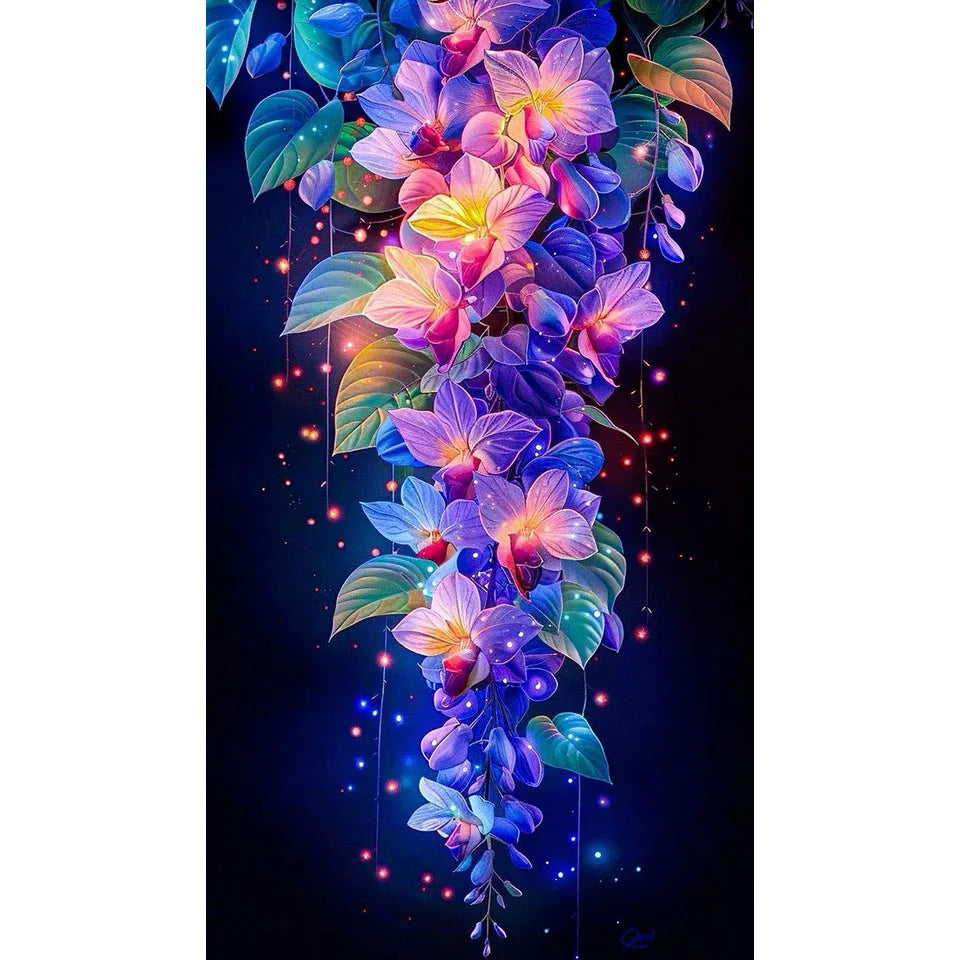 Diamond Painting Art DIY Beautiful Big Flower Diamond Mosaic Kit 5D Square Round Rhinestone Cross Stitch Home Wall Decor Gift