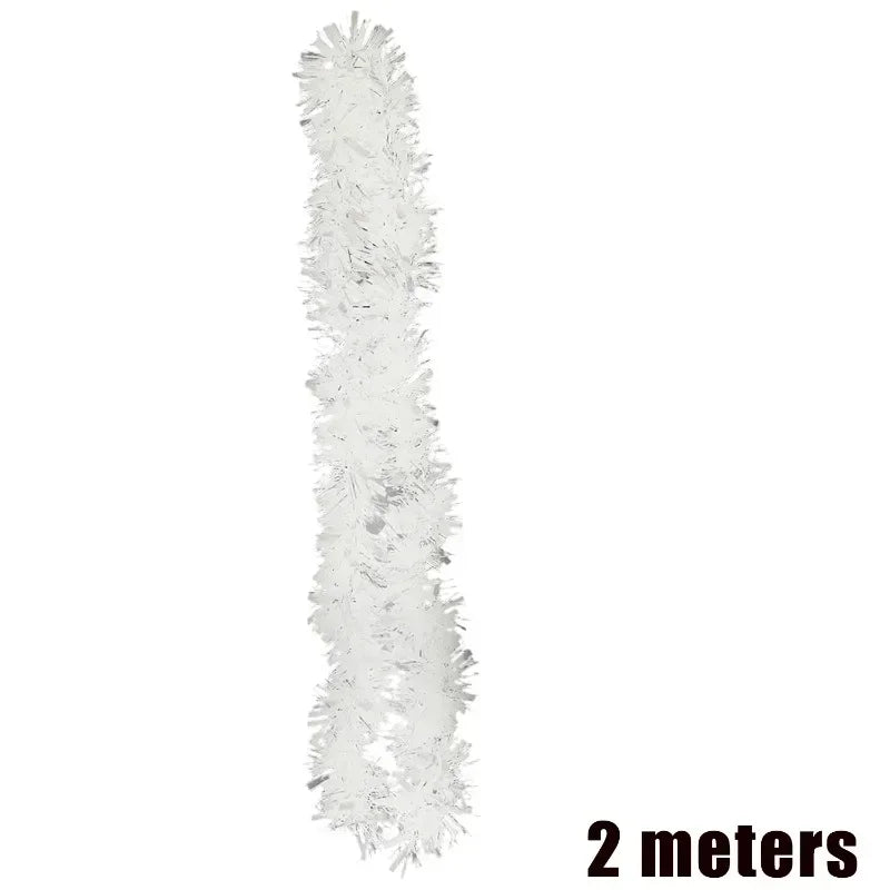 Tinsel Garland DIYRibbon Wreath Christmas Ornaments, DIY Party Decoration