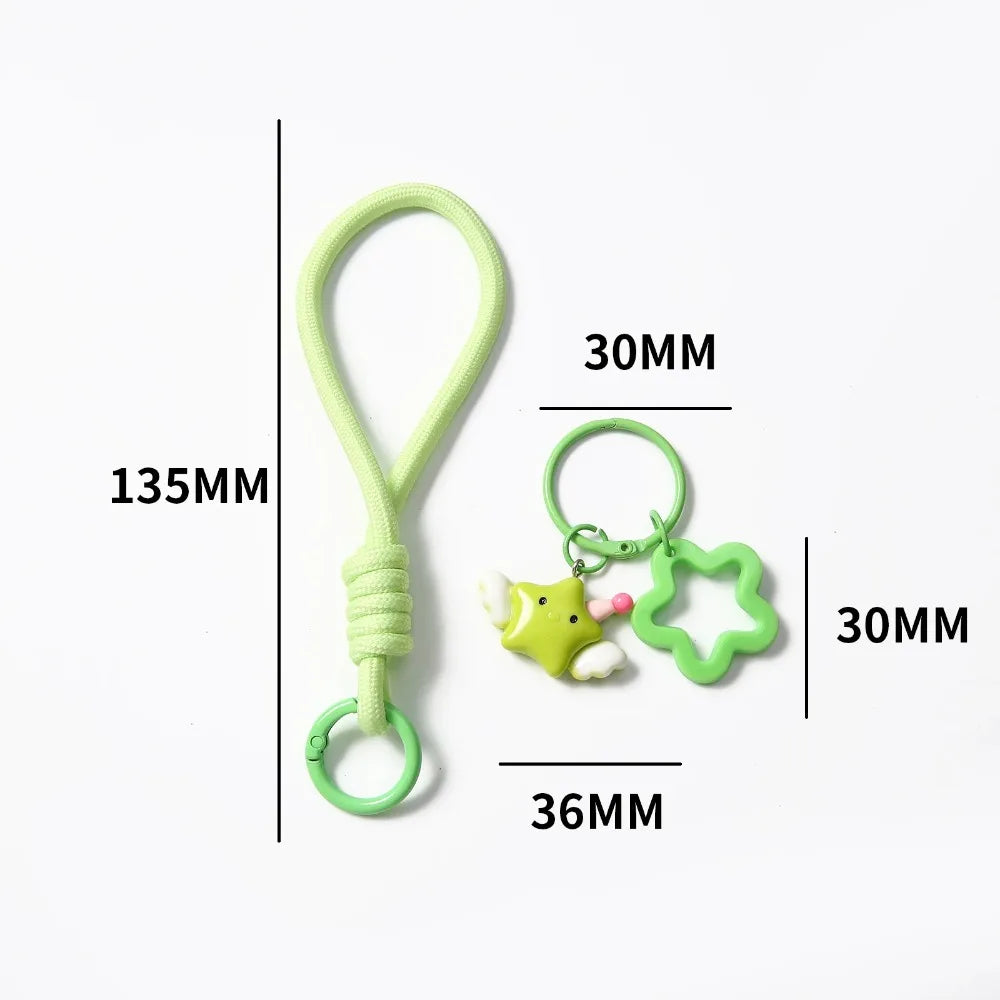 1pcs Multicolor Star Keyring Lobster Clasp Hooks, Jewelry DIY