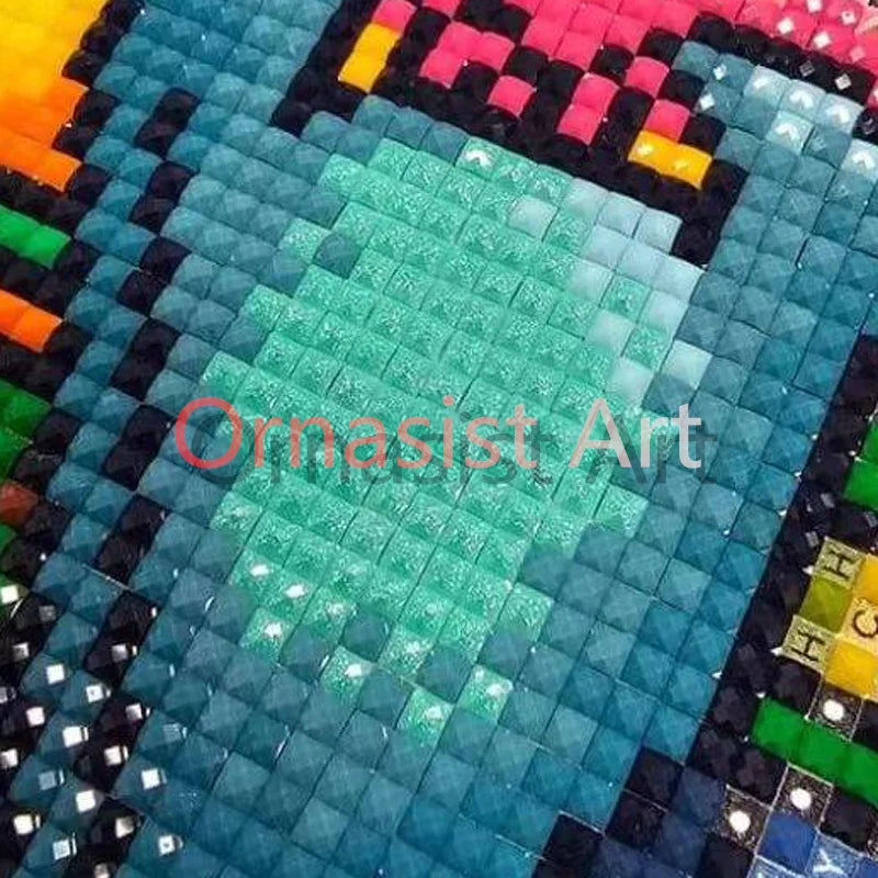 100% 5D DIY Fairy Dust Drill Diamond Painting Whale Full Crystal Diamond Mosaic Art.