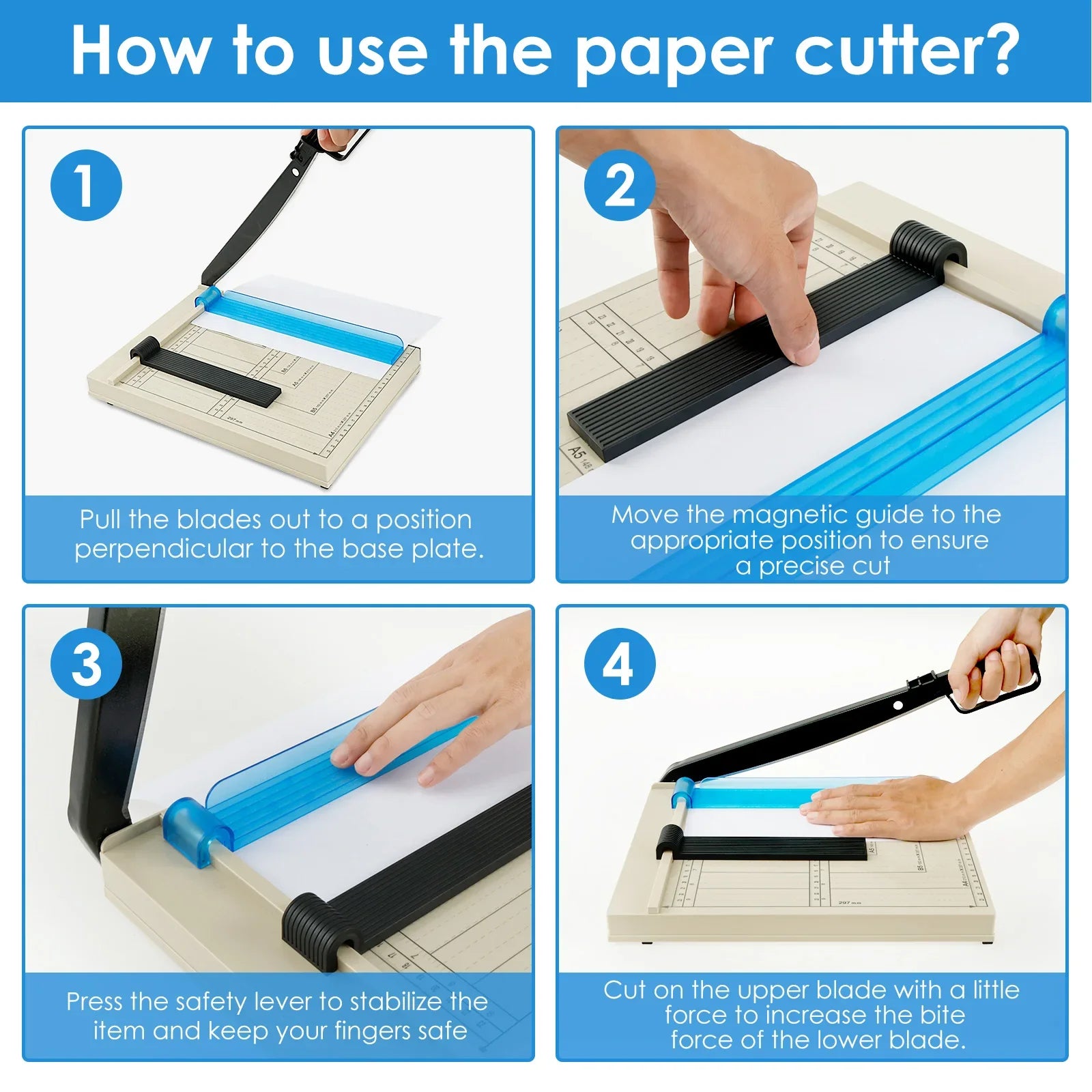 Multi-function Paper cutter, Trimming Knife Manual Office Supplies