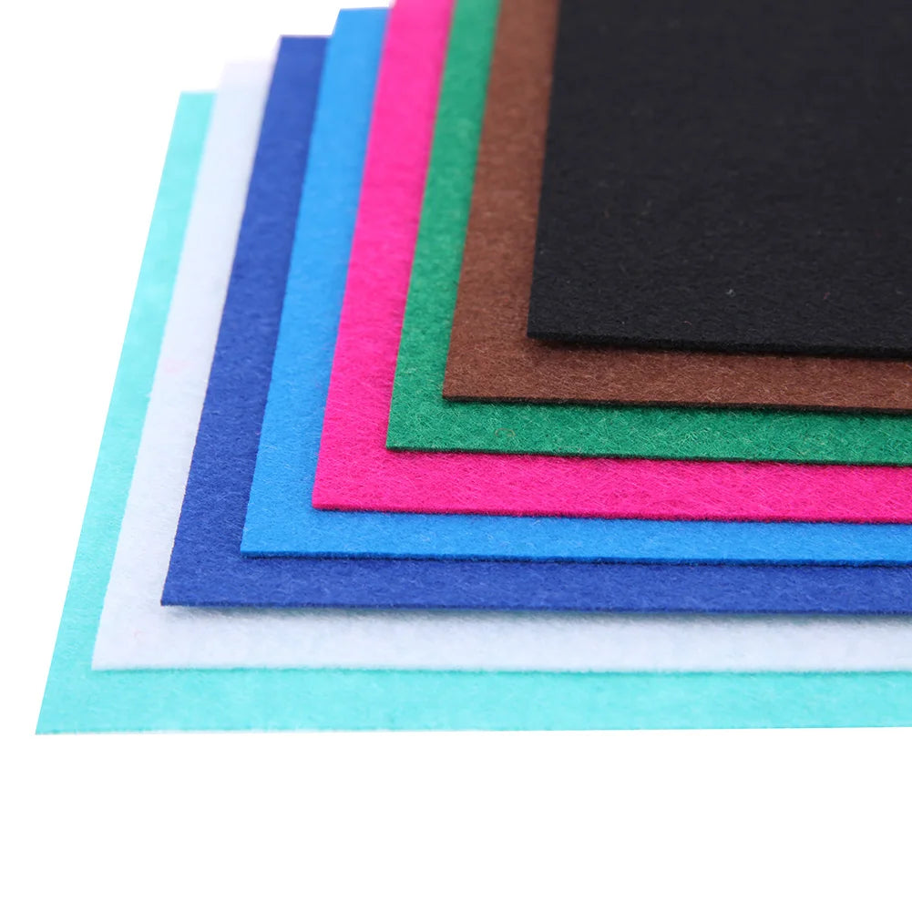 40pcs Felt Fabric DIY Crafts 10x10cm Felt Sheets Patchwork