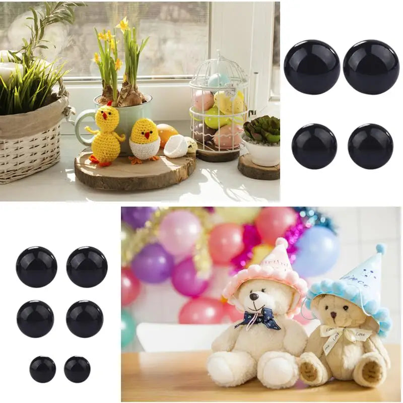1 Box Plastic Colorful Eyes Noses For Doll Craft DIY Making Tools